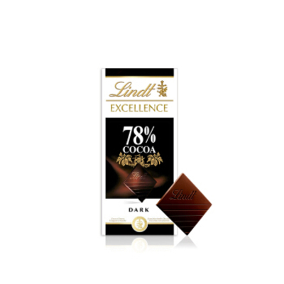 Lindt/瑞士莲特醇78%黑巧克力100g