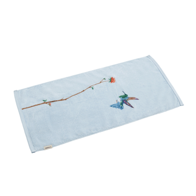 DAPU/大朴织羽花鸟印花割绒面巾（34*65cm）