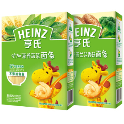 Heinz/亨氏优加系列西蓝花香菇面条252g