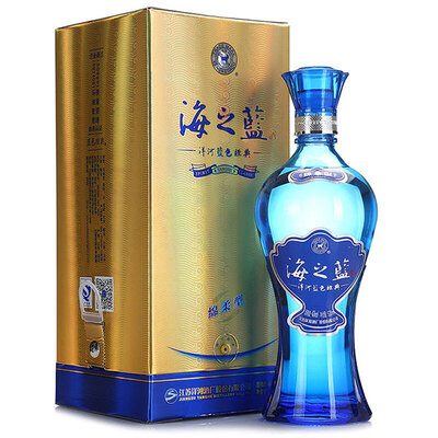 洋河蓝色经典系列海之蓝42度浓香型白酒520ml