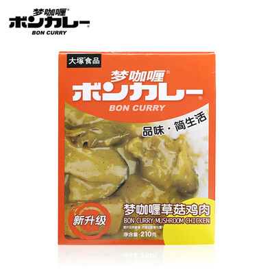 BonCurry/梦咖喱草菇鸡肉咖喱拌饭酱210g
