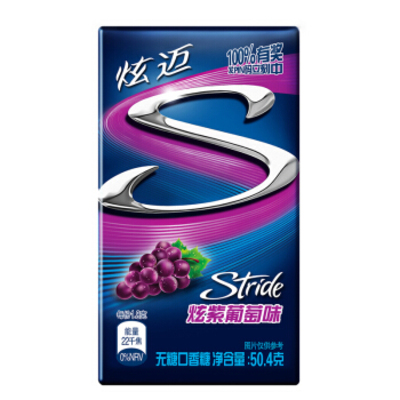 Stride/炫迈葡萄味无糖口香糖28片