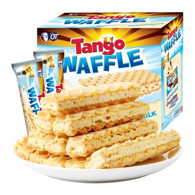 Tango/奥朗探戈咔咔脆威化饼干牛奶味160g