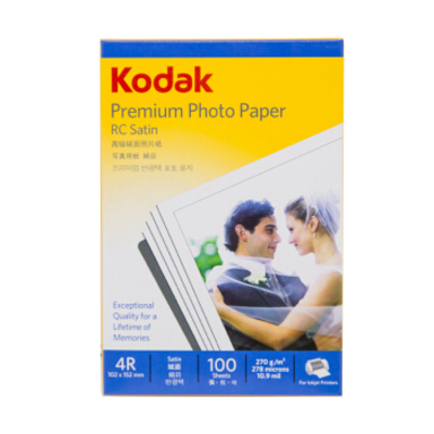 Kodak/柯达5/6/7寸RC绒面照片纸100张