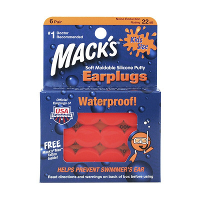 MACK’S婴儿儿童防水隔音耳塞MAS-6P-K