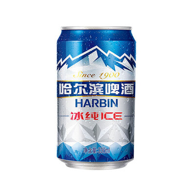 HARBIN BEER/哈尔滨啤酒冰纯330ml*24听
