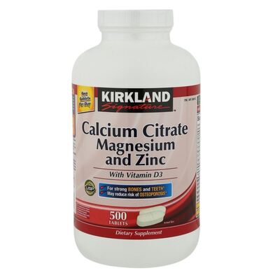 Kirkland Signature Calcium Citrate Magnesium and Zinc