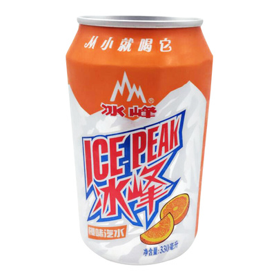 冰峰橙味碳酸饮料330ml*24罐
