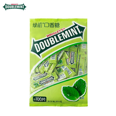 Wrigley’s Doublemint/绿箭口香糖原味薄荷100片