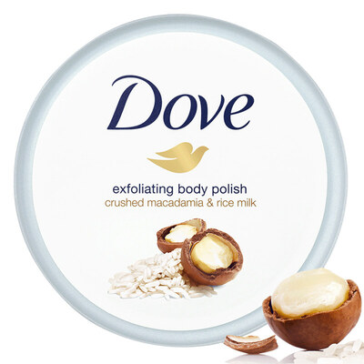 Dove/多芬夏威夷果和米浆风味冰激凌身体磨砂膏298g