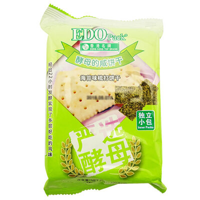 EDO Pack海苔味苏打饼干100g