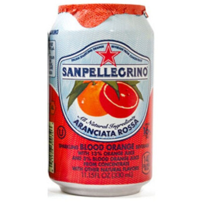 San pellegrino/圣培露血橙味气泡果汁碳酸饮料330ml