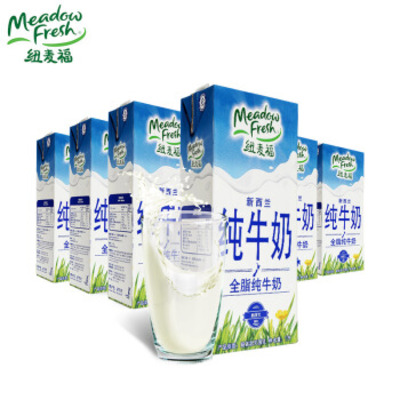 Meadow Fresh/纽麦福 新西兰纯牛奶1L*12