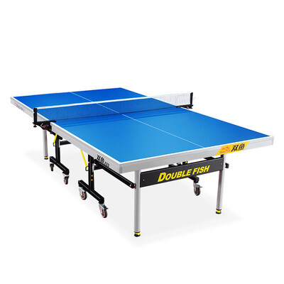 DOUBLEFISH/双鱼室内可折叠移动式乒乓球桌甲级联赛233