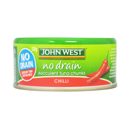 John West/西部约翰辣味金枪鱼罐头不排水95g
