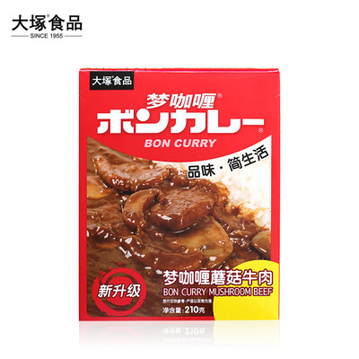 BonCurry/梦咖喱蘑菇牛肉咖喱拌饭酱210g