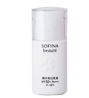 SOFINA/苏菲娜芯美颜美白日间倍护防防护乳滋润型SPF50 32ml