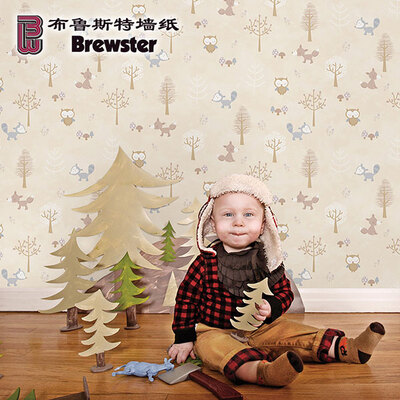 Brewster/布鲁斯特阳光宝贝儿童房壁纸5.3㎡/卷