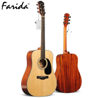 Farida/法丽达D10面单板民谣木吉他41寸