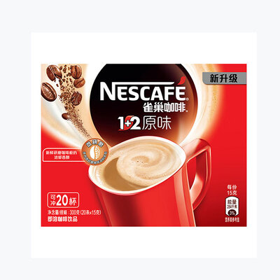 NESCAFE//雀巢咖啡1+2原味速溶咖啡15g*20条