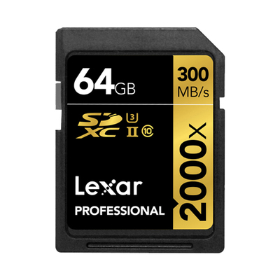 Lexar/雷克沙2000X SD存储卡64G