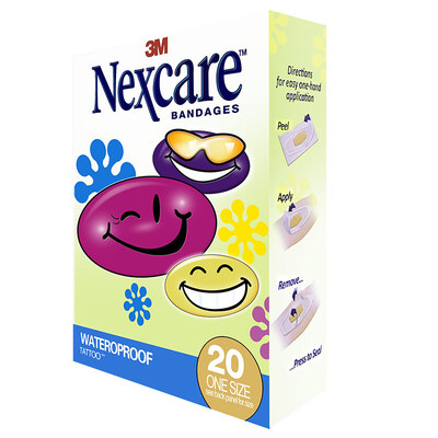 Nexcare/耐适康卡通笑脸创可贴