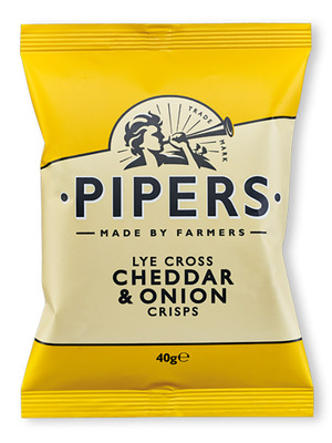 Pipers切达奶酪洋葱味薯片