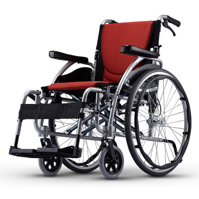 康扬轻便折叠铝合金免充气多功能轮椅KM-1502
