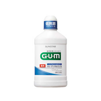 GUM日本进口牙周护理日用漱口水除口臭去牙渍清新薄荷味500ml