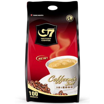 中原G7三合一速溶咖啡16g*100条