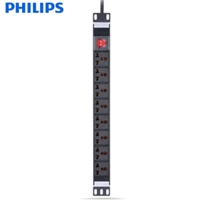 PHILIPS/飞利浦8位2米PDU机柜电源插排