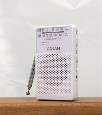 安键便携指针两波段收音机A-166