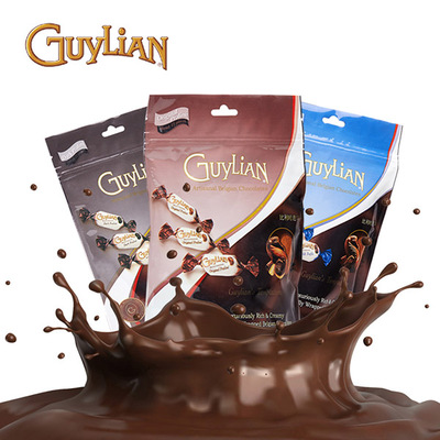 Guylian/吉利莲魅炫海马夹心74%黑巧克力124g