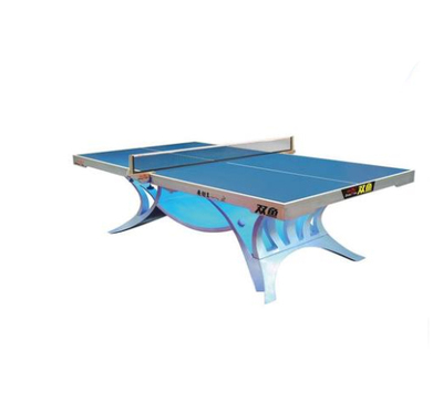DOUBLEFISH/双鱼室内固定式标准乒乓球台展翅王