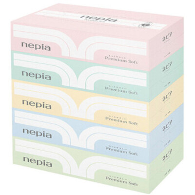 Nepia/妮飘premium soft面巾纸5盒