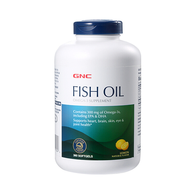 GNC/健安喜檸檬香型深海魚油軟膠囊360粒