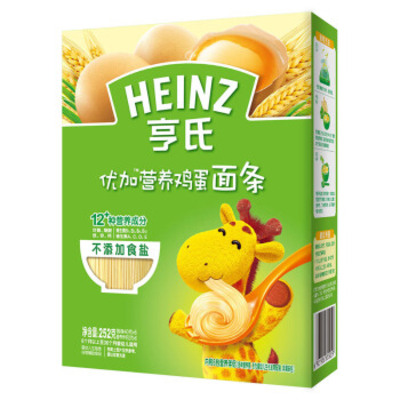 Heinz/亨氏优加系列营养鸡蛋面条252g