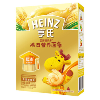 Heinz/亨氏金装智多多系列鸡肉营养面条336g