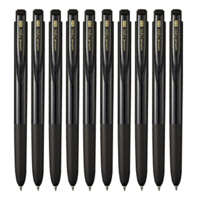 Uni mitsubishi pencil/三菱0.5mm按动中性笔10支装UMN-155