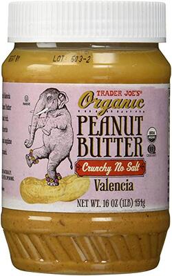 Trader Joe's Organic Peanut Butter Crunchy and Unsalted有机无盐松脆花生酱