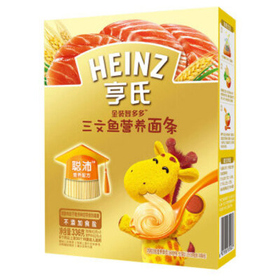 Heinz/亨氏金装智多多系列三文鱼营养面条336g