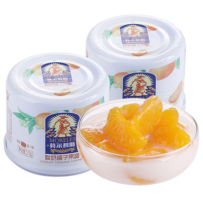 科技牌莫尔利斯酸奶橘子果罐210g*12罐