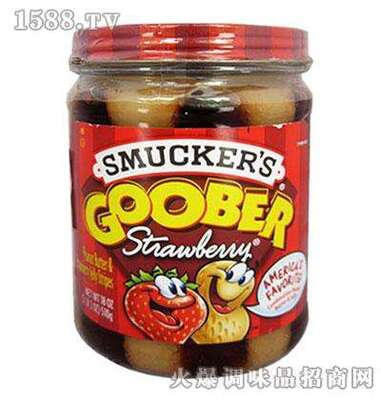 Smucker's GOOBER STRAWBERRY PB & J STRIPES草莓花生混合酱