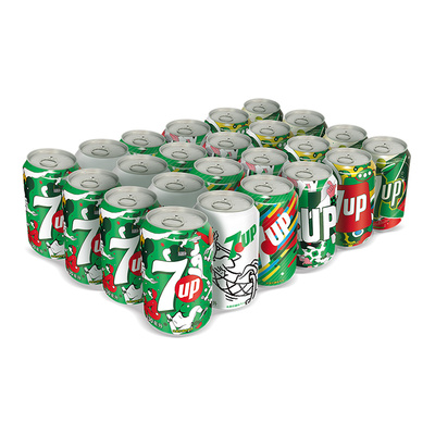 Pepsi-Cola/百事可乐七喜柠檬味碳酸饮料330ml*24罐