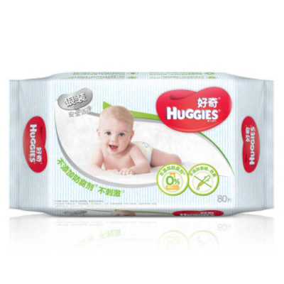 HUGGIES/好奇银装婴儿湿纸巾80抽