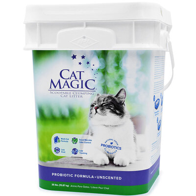 Cat magic/喵洁客经典无香型膨润土猫砂15.9kg