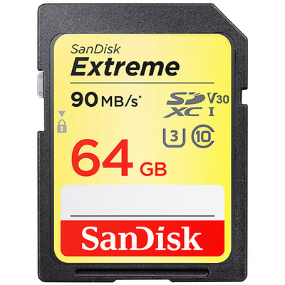 SanDisk/闪迪Extreme SD至尊极速存储卡64G