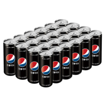Pepsi-Cola/百事可乐无糖碳酸饮料330ml*24罐